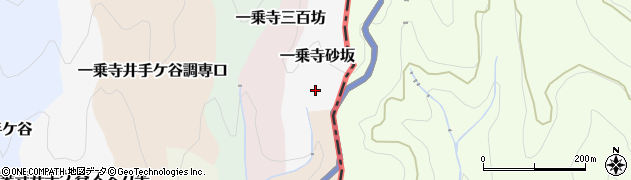 京都府京都市左京区一乗寺砂坂周辺の地図