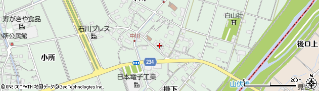 愛知県豊明市沓掛町中川212周辺の地図