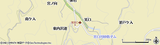 愛知県豊田市坂上町（中ケ平）周辺の地図