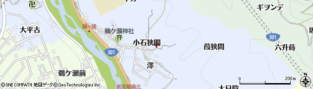 愛知県豊田市鵜ケ瀬町小石狭間6周辺の地図