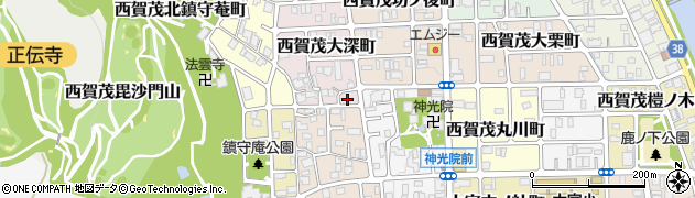 京都府京都市北区西賀茂大深町74周辺の地図