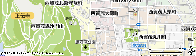 京都府京都市北区西賀茂大深町91周辺の地図