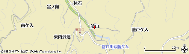 愛知県豊田市坂上町（笑口）周辺の地図