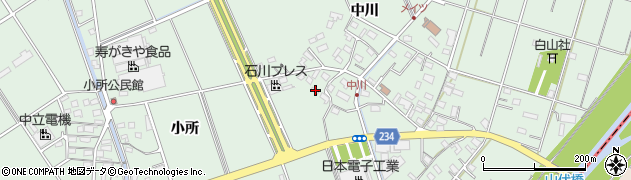 愛知県豊明市沓掛町中川163周辺の地図