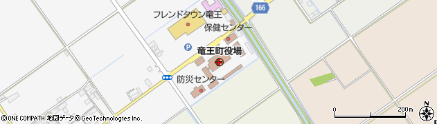 滋賀県蒲生郡竜王町周辺の地図