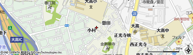 愛知県名古屋市緑区大高町（榎峡）周辺の地図