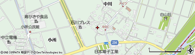 愛知県豊明市沓掛町中川190周辺の地図