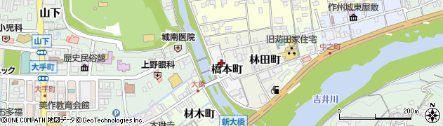 岡山県津山市橋本町5周辺の地図