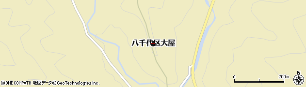 兵庫県多可町（多可郡）八千代区大屋周辺の地図