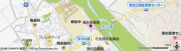 東近江市蒲生体育館周辺の地図