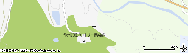 作州武蔵カントリー倶楽部周辺の地図