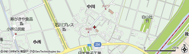 愛知県豊明市沓掛町中川236周辺の地図