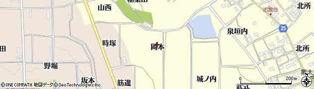 京都府亀岡市千歳町千歳（岡本）周辺の地図