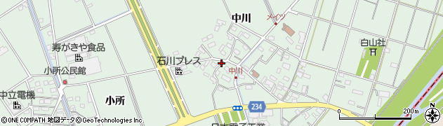 愛知県豊明市沓掛町中川155周辺の地図
