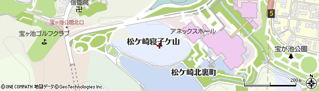 京都府京都市左京区松ケ崎寝子ケ山周辺の地図
