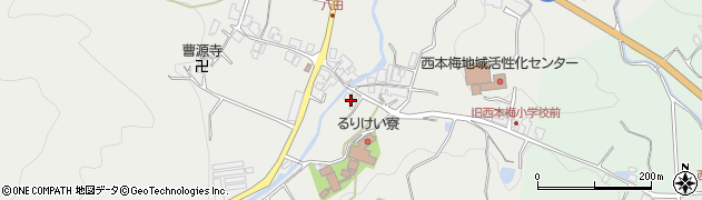 京都府南丹市園部町南八田（ノ田）周辺の地図