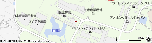 岡山県津山市くめ周辺の地図