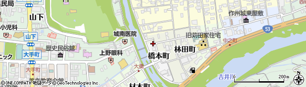 岡山県津山市橋本町1周辺の地図