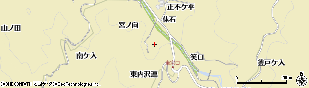 愛知県豊田市坂上町東内沢連周辺の地図