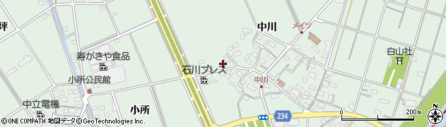 愛知県豊明市沓掛町中川138周辺の地図