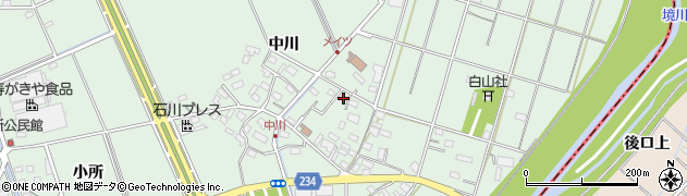 愛知県豊明市沓掛町中川229周辺の地図