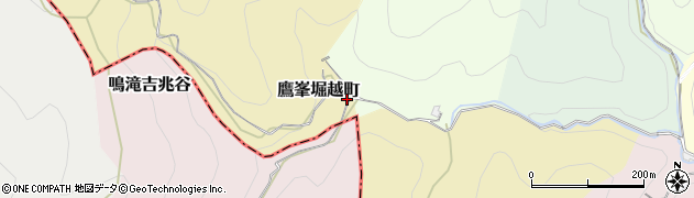 京都府京都市北区鷹峯堀越町周辺の地図
