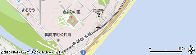 静岡県静岡市清水区興津東町1309周辺の地図