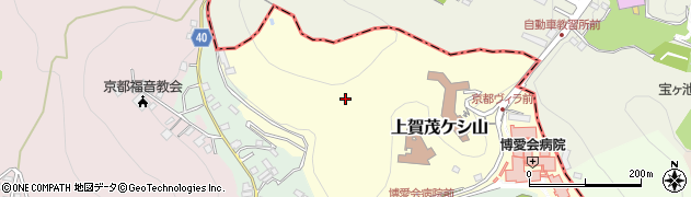 京都府京都市北区上賀茂深泥西山町周辺の地図