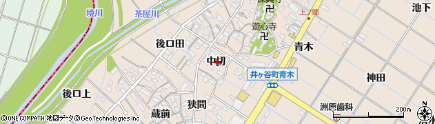愛知県刈谷市井ケ谷町中切8周辺の地図