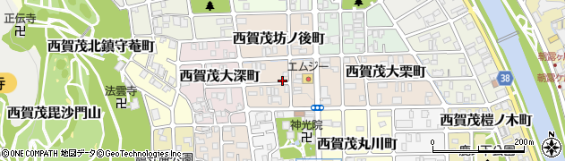 京都府京都市北区西賀茂坊ノ後町周辺の地図