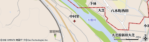 京都府亀岡市千代川町川関（中村里）周辺の地図