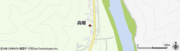 島根県邑智郡美郷町高畑周辺の地図