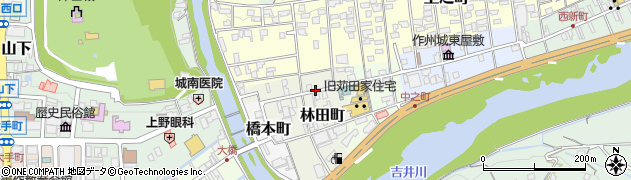 林田町周辺の地図
