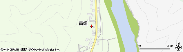 島根県美郷町（邑智郡）高畑周辺の地図