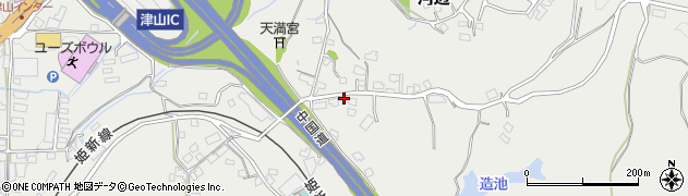 岡山県津山市河辺299周辺の地図