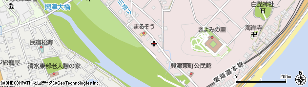 静岡県静岡市清水区興津東町1116周辺の地図