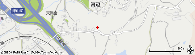 岡山県津山市河辺408周辺の地図