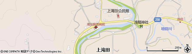 滝田郵便局前周辺の地図
