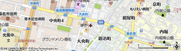 三重県桑名市大央町周辺の地図