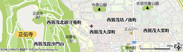 京都府京都市北区西賀茂大深町30周辺の地図