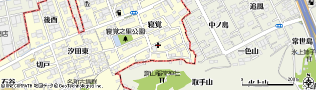 愛知県東海市名和町西中嶺 住所一覧から地図を検索