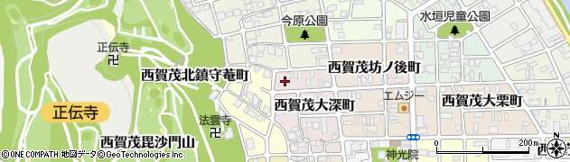京都府京都市北区西賀茂大深町28周辺の地図