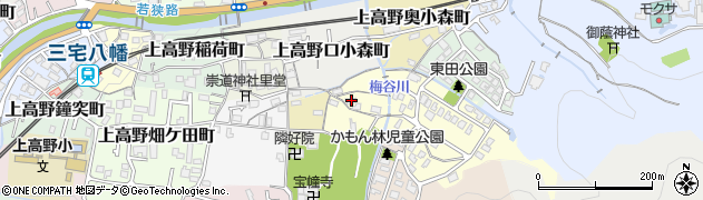 京都府京都市左京区上高野奥東野町19周辺の地図