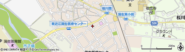 滋賀県東近江市桜川西町264周辺の地図