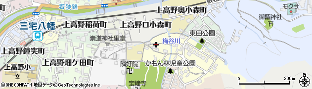 京都府京都市左京区上高野奥東野町22周辺の地図