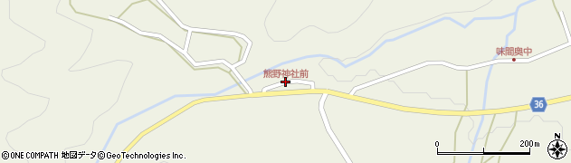 熊野神社前周辺の地図