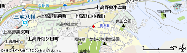 京都府京都市左京区上高野奥東野町29周辺の地図