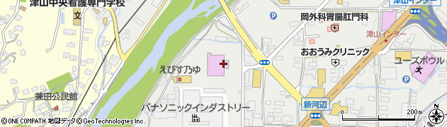 マルハン津山店周辺の地図