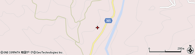 愛知県設楽町（北設楽郡）三都橋（上竹平）周辺の地図