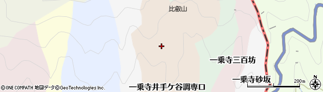 京都府京都市左京区一乗寺井手ケ谷調専口周辺の地図